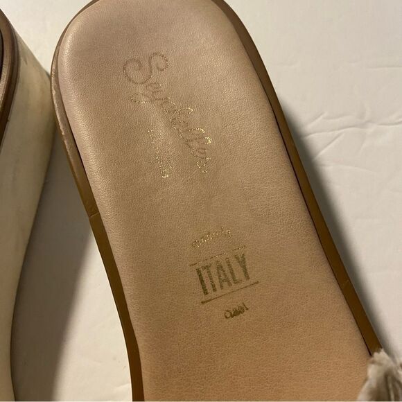 Seychelles Anthropologie Coastal beach Slide platform Italian Sandal Size 7.5 - Picture 6 of 11